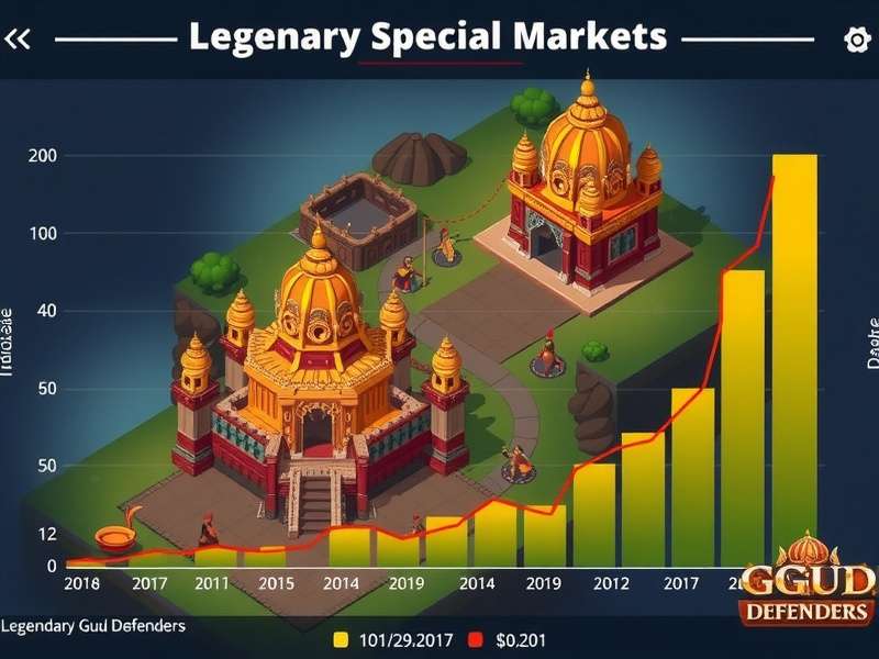 Legendary Guru Defenders gameplay screenshot showing strategic temple defense