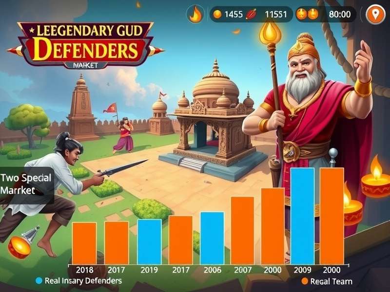 Chart showing Legendary Guru Defenders growth in Indian market